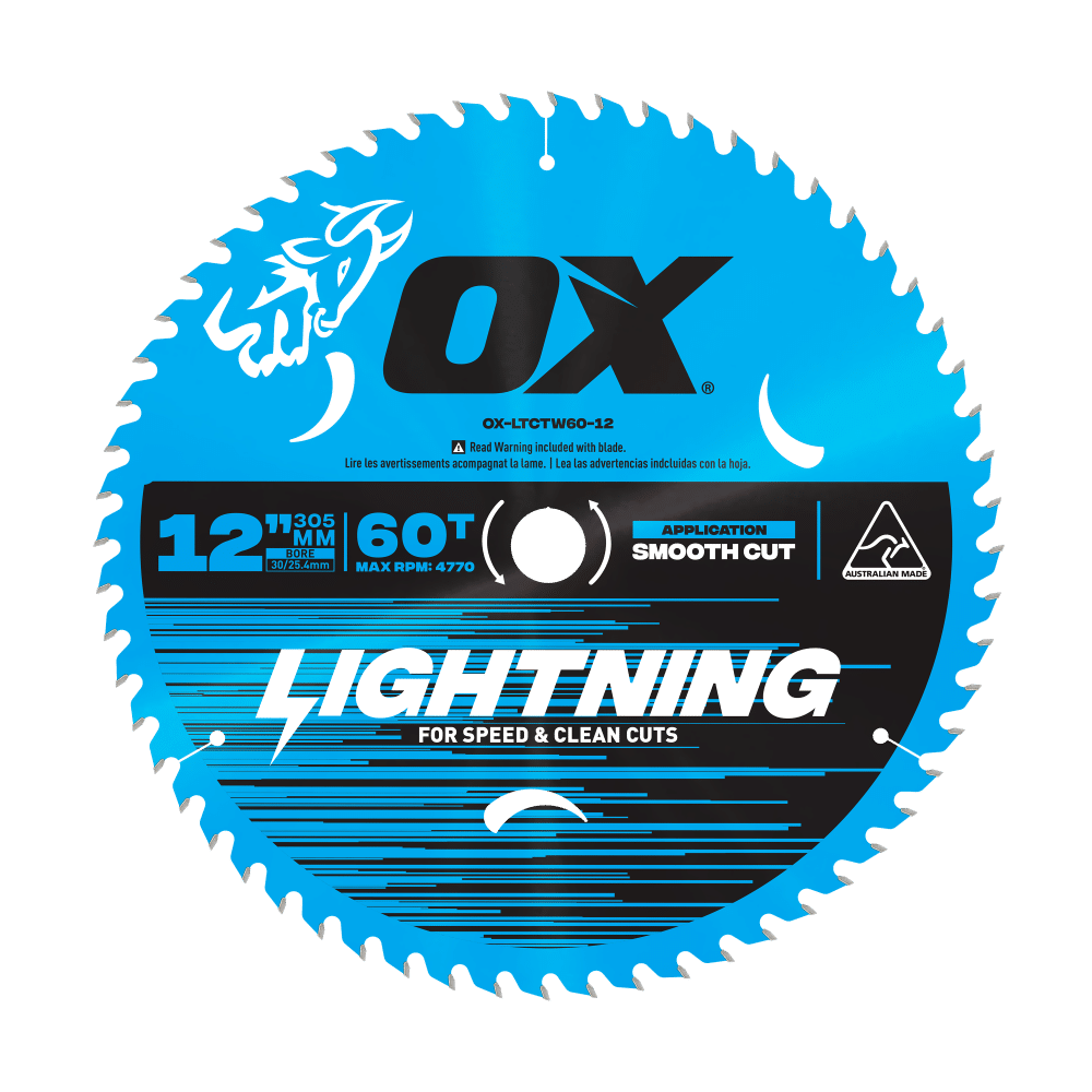 Ox Pro Lightning 305mm circular saw blade 60t