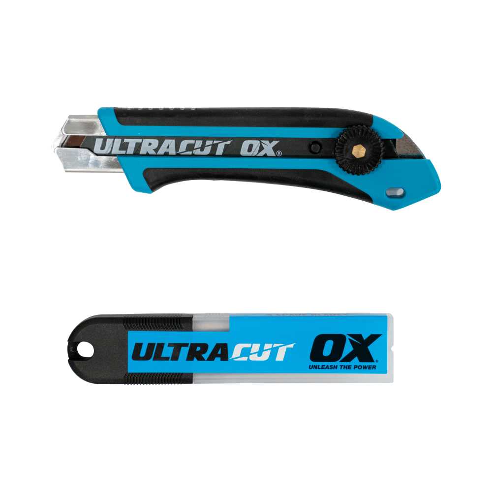 OX Pro Snap Off Knife - 5 Blades Combo Pack | 1-Inch / 25mm