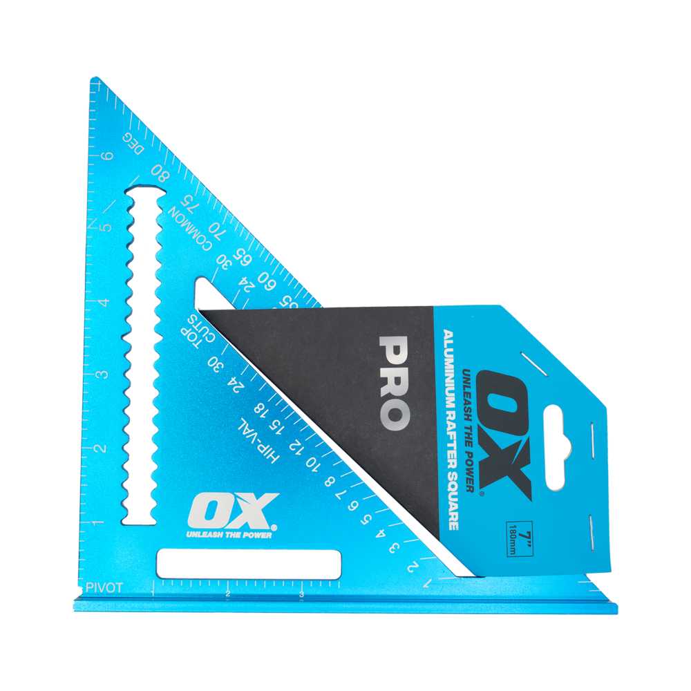 OX Pro Aluminium Rafter Square | 7-Inch / 180mm