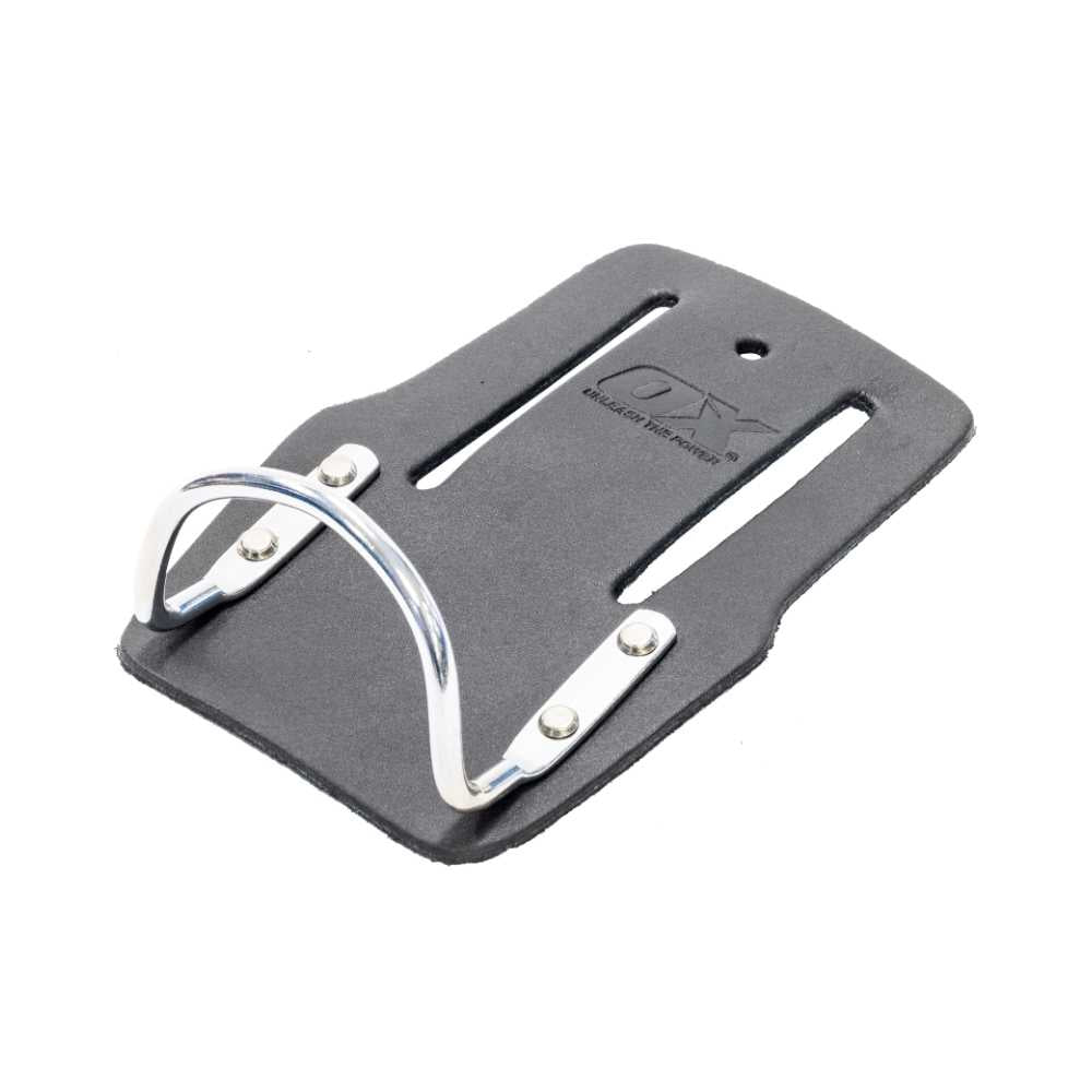 OX Trade Black Leather Hammer Holder  Fixed