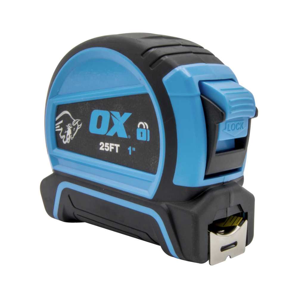 OX Trade Double Locking Tape Measure  8m