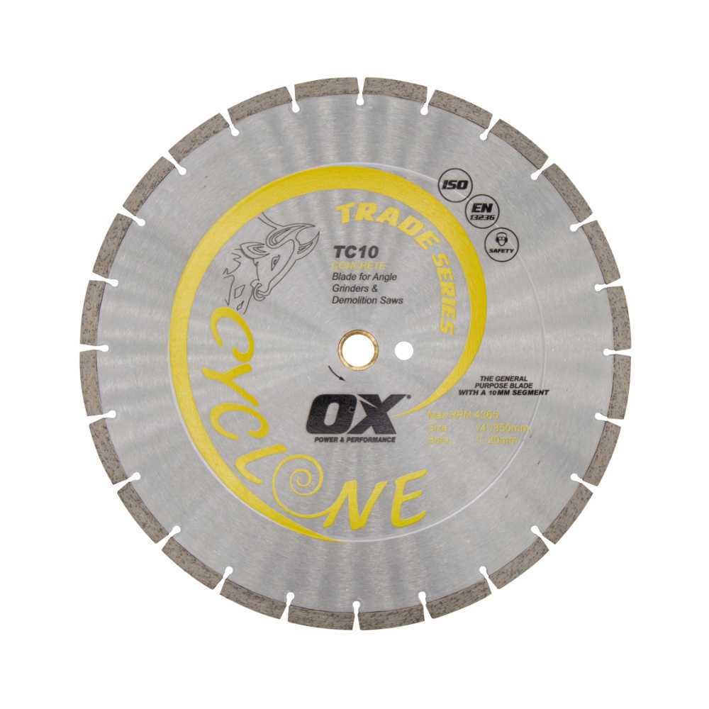 OX Tools Premium Concrete and General-Purpose Diamond Blade – 14" / 356mm