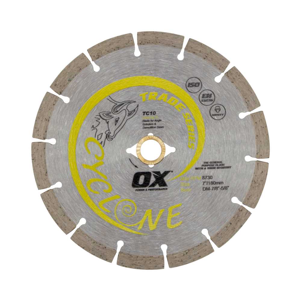 OX Tools Premium Concrete and General-Purpose Diamond Blade – 7" / 180mm