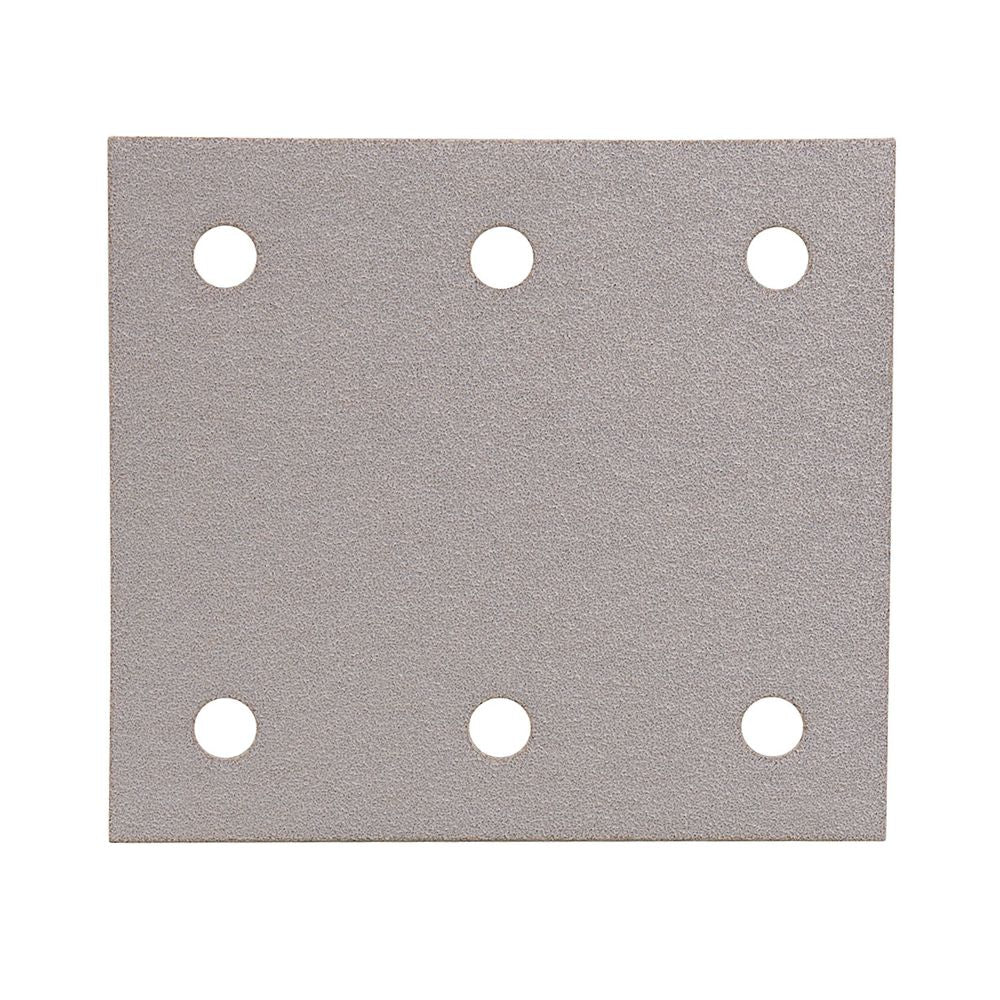 Makita Sand Paper 120# ¼ H&amp;L White x 10 Holed 12 Pack