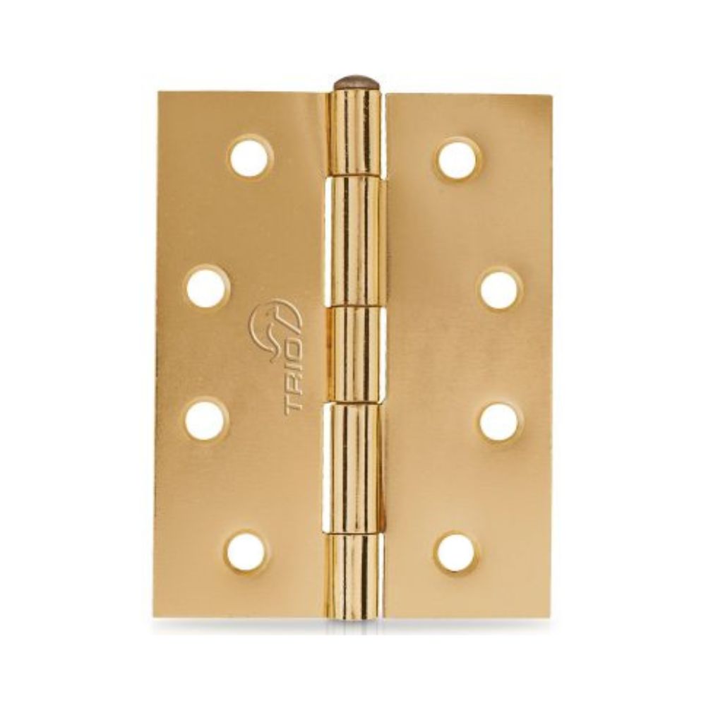 Trio Butt Hinge 85 x 60 x 1.6mm Loose Pin Matt Gold With Screws