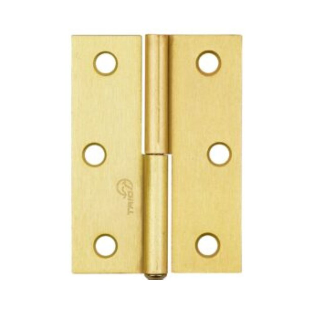 Trio Lift Off Hinge 85 x 60 x 1.6mm Matte Gold With Screws