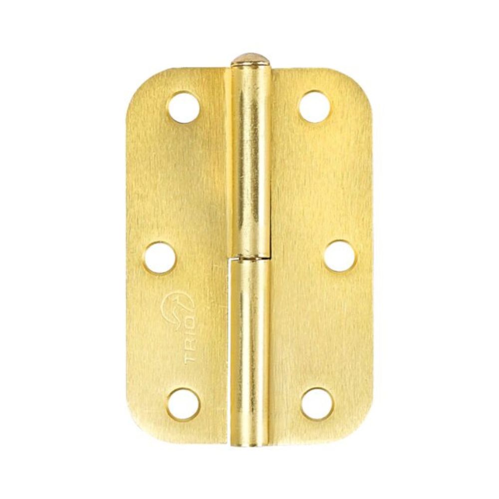Trio Butt Radius Lift Off Hinge 89 x 58 x 1.6mm Matte Gold With Screws