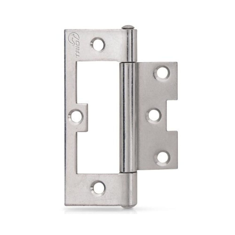 Trio Warlan Quick Fit Hinge Light & Narrow 100x65x2.0mm - Zinc Plated With Screws
