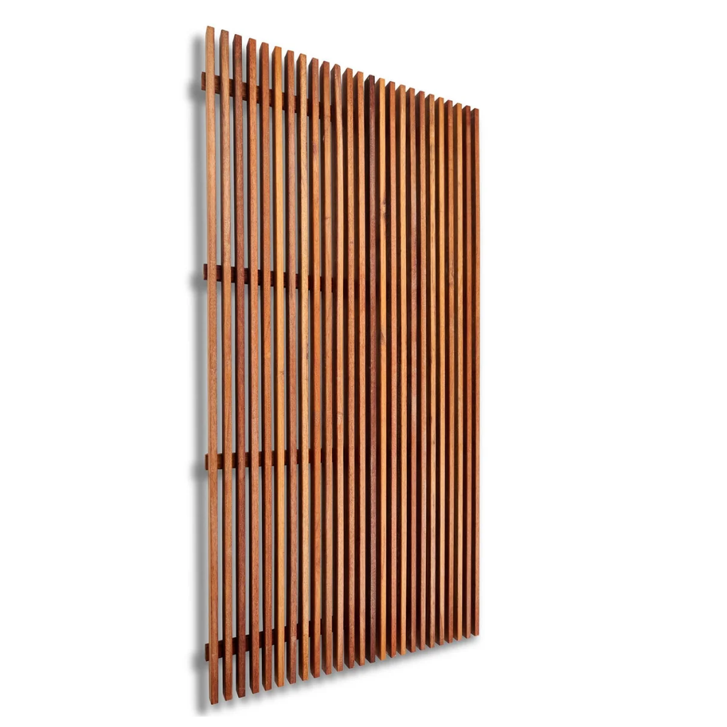 Merbau Batten Standard Screens 18mm Gap Oiled