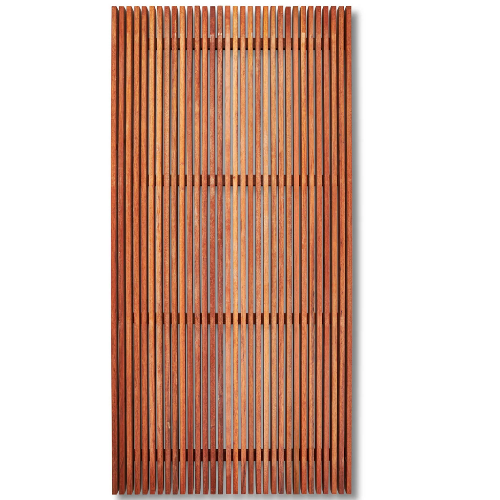 Merbau 8mm Gap Pool Screens Finish Raw