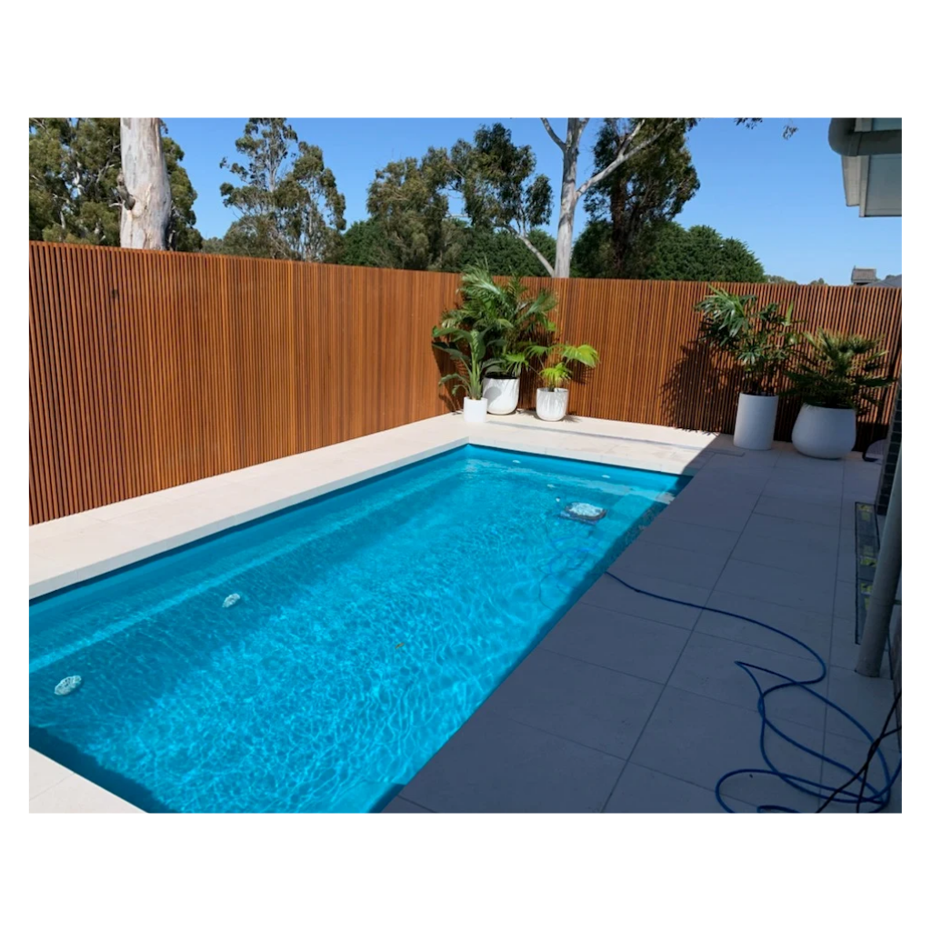 Merbau 8mm Gap Pool Screens Finish Raw
