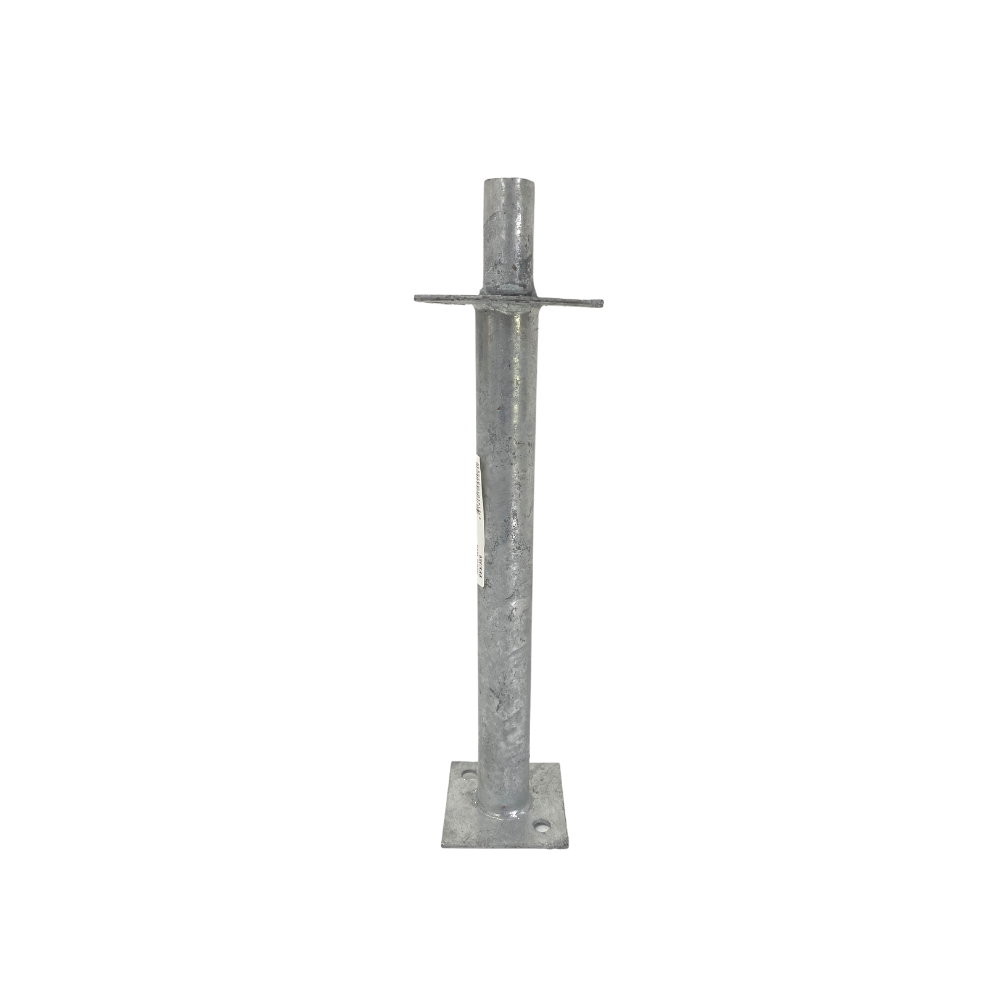 McIntyre® Pin Style Galvanised Post Support with 300mm leg