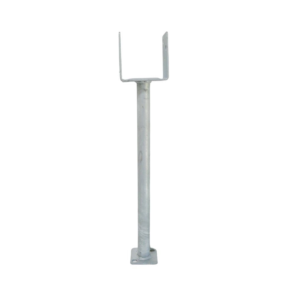 McIntyre® 100mm Full Stirrup Galvanised Post Support with 450mm leg