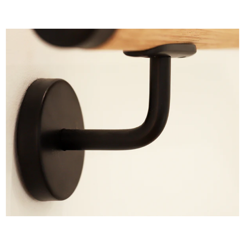 Porta Matt Black Handrail Bracket