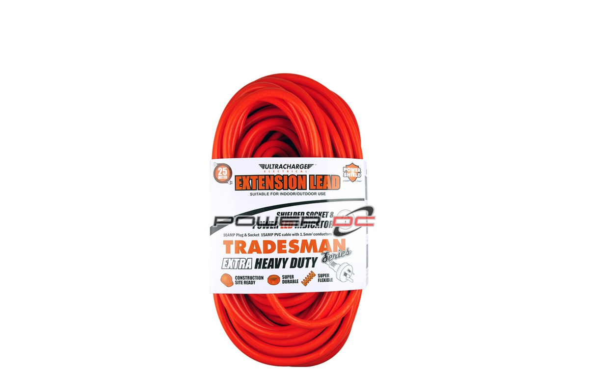 Power DC Heavy Duty Elec lead 25MM