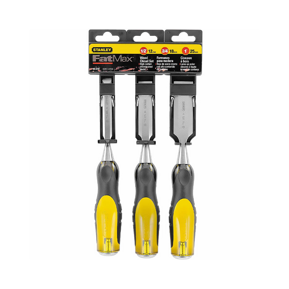 Stanley Fatmax Chisel Set Thru Tang Butt 3 Piece