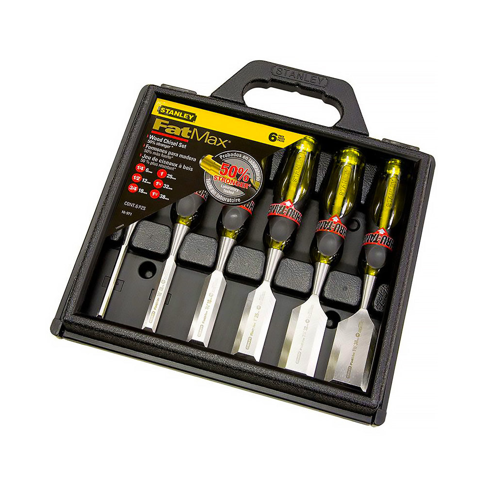 Stanley Fatmax Chisel Set Thru-Tang Butt 6 Piece