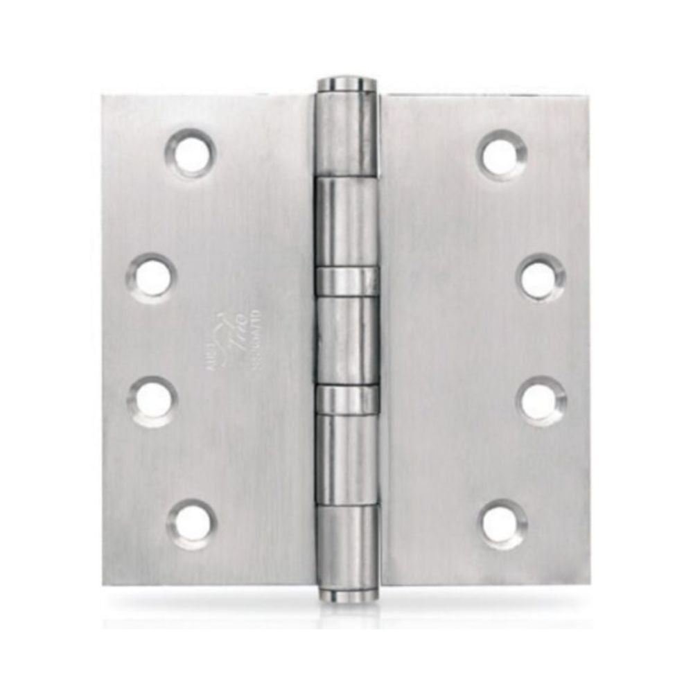 Trio Butt Hinges Bearing 100x100x2.5mm Fixed Pin Stainless Steel
