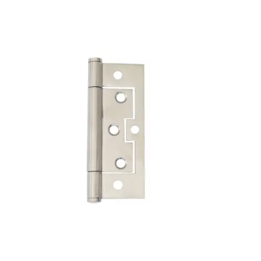 Trio Hirline Door Hinge Flat Fixed Pin Satin Stainless Steel 100 x 65 x 2.0mm