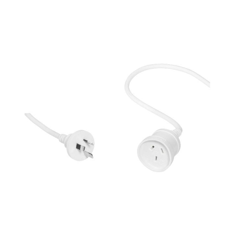 HPM Household 10A 3 Core 1.0mm² Extension Lead 3m, 5m, 7m &amp; 10m White