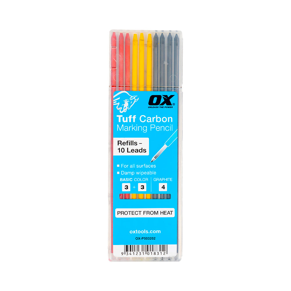 OX Pro Tuff Carbon Marking Pencil Leads 10 pack