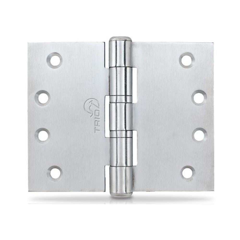 Trio Hinges Ball Bearing Butt Stainless Steel Fixed Pin 100x150x3.2mm