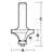 Carbitool 2 Flute Carbide Tipped Rounding Over Bit 4.8mm Rad. 1/4 In Shank