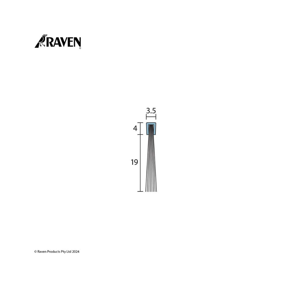 Raven Brush Strip Seals 19mm x 3000mm - Black