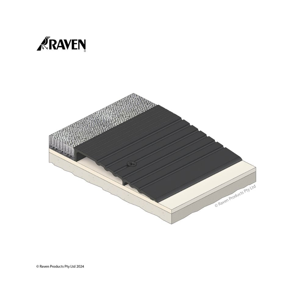 Raven RP77 Threshold Plates for Doorways and Flooring Applications, Durable Metal