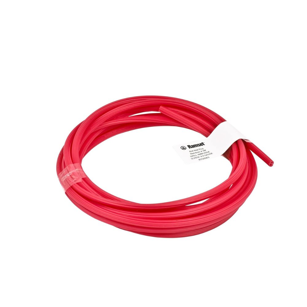 Red Ramset Ramset 6mm x 5m Red Wall Plugs Roll - Barwon Timber