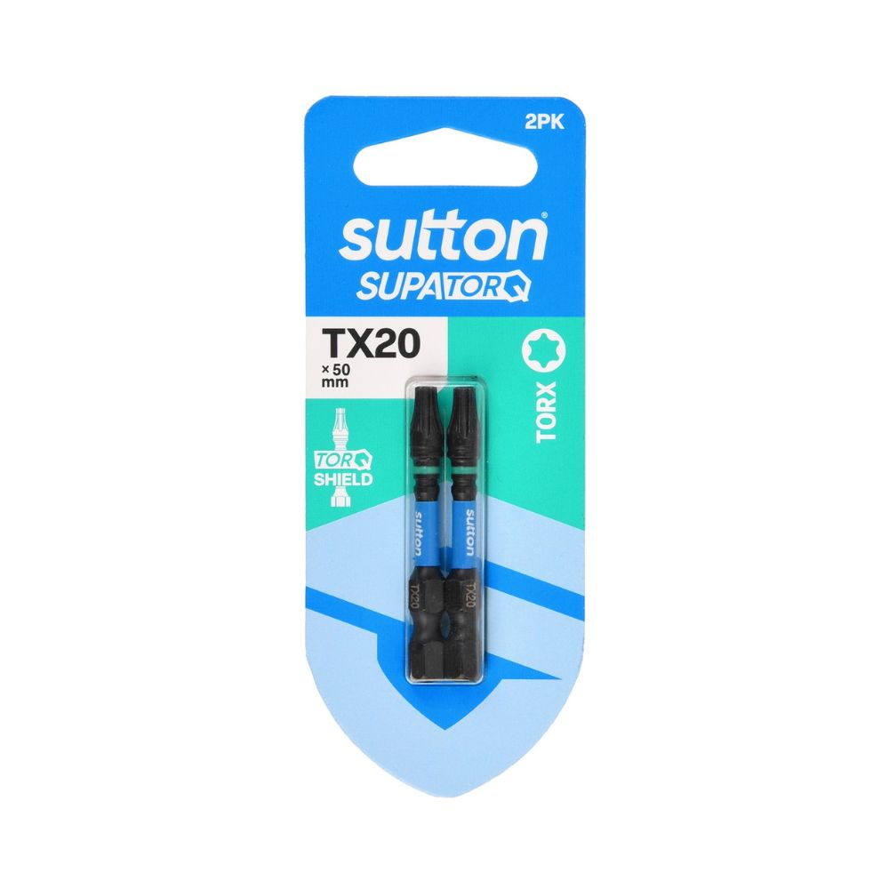 Sutton Screwdriver Bit S212 Supatorq Torx 50mm 2 Pack Set