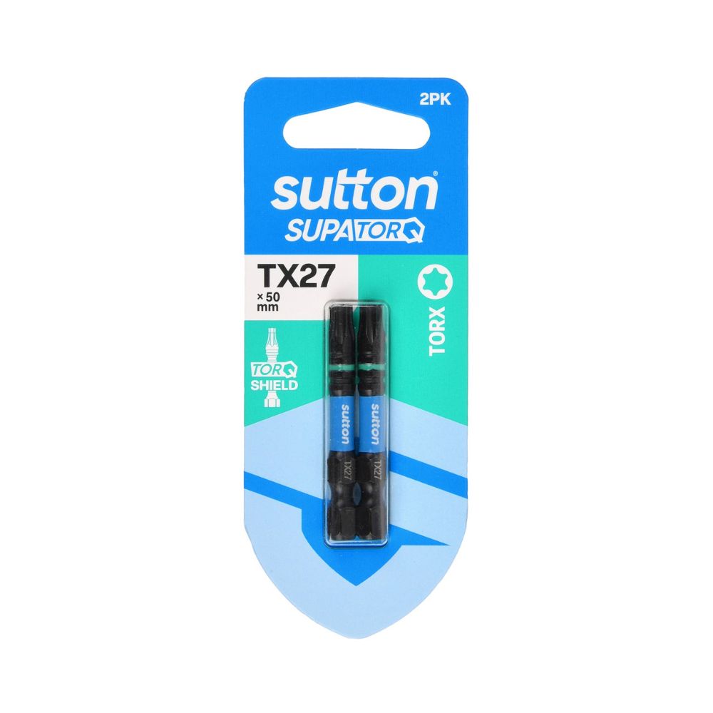 Sutton Screwdriver Bit S212 Supatorq Torx 50mm 2 Pack Set