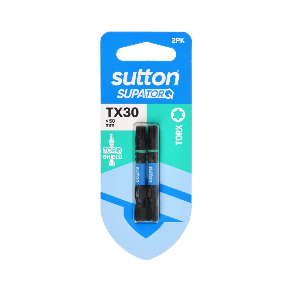Sutton Screwdriver Bit S212 Supatorq Torx 50mm 2 Pack Set