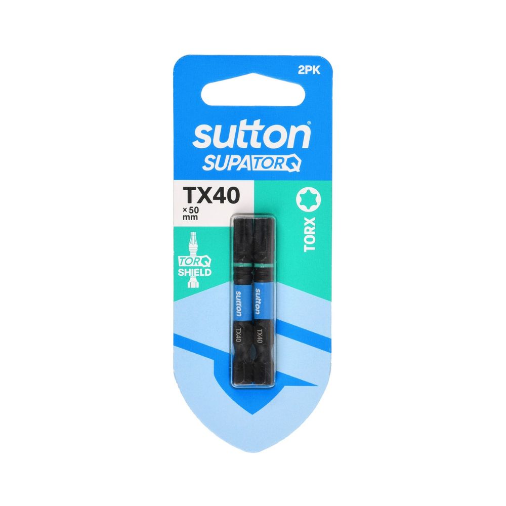 Sutton Screwdriver Bit S212 Supatorq Torx 50mm 2 Pack Set