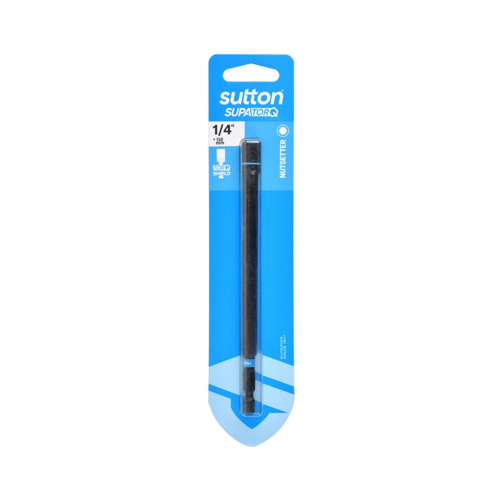 Sutton Nutsetter Bit S230 Supatorq Magnetic 150mm x 1/4&quot;, 3/8&quot; &amp; 5/16&quot;