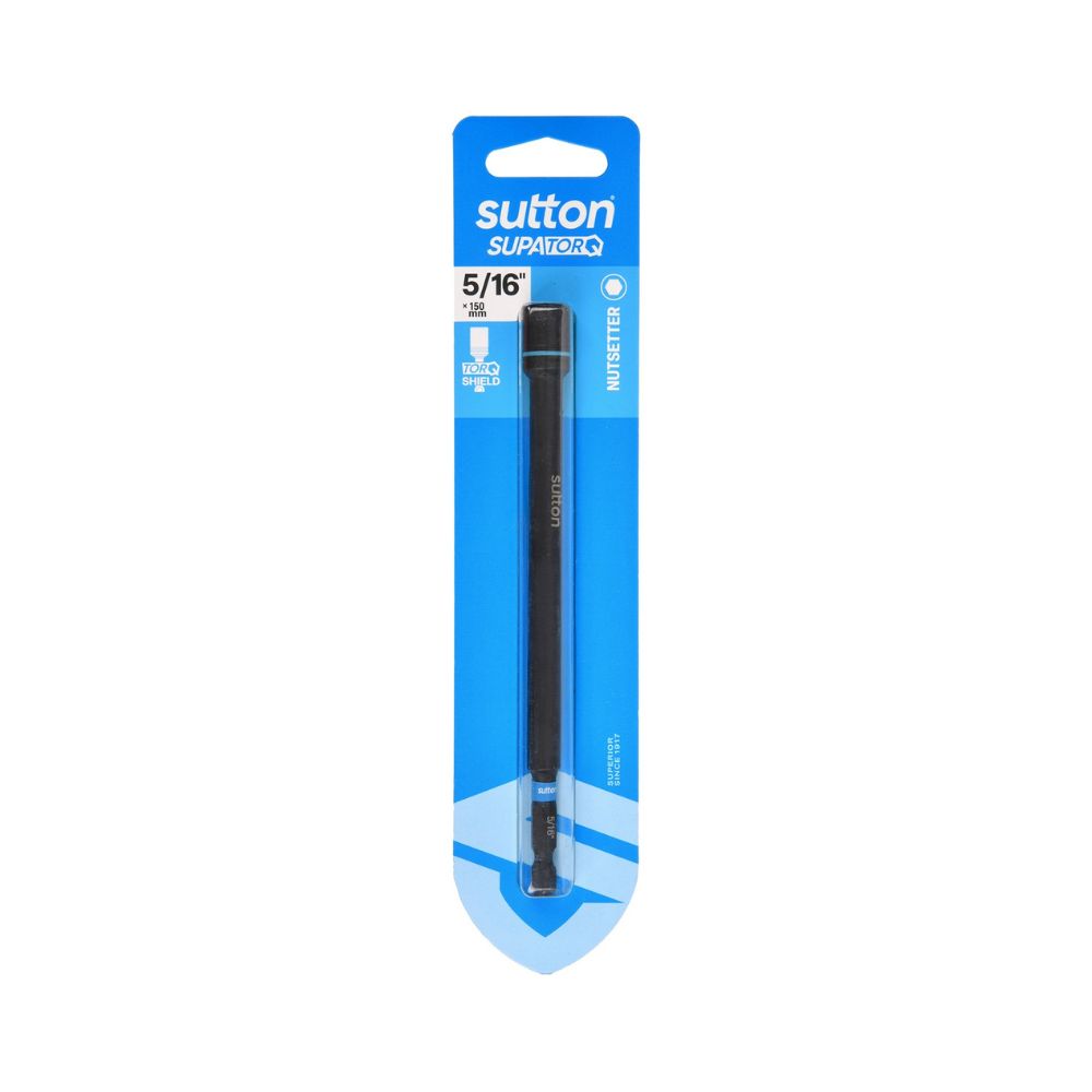 Sutton Nutsetter Bit S230 Supatorq Magnetic 150mm x 1/4&quot;, 3/8&quot; &amp; 5/16&quot;