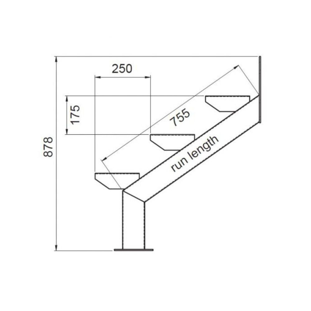 Metal Stringer for Multi-Set and Step Configurations in Various Setups