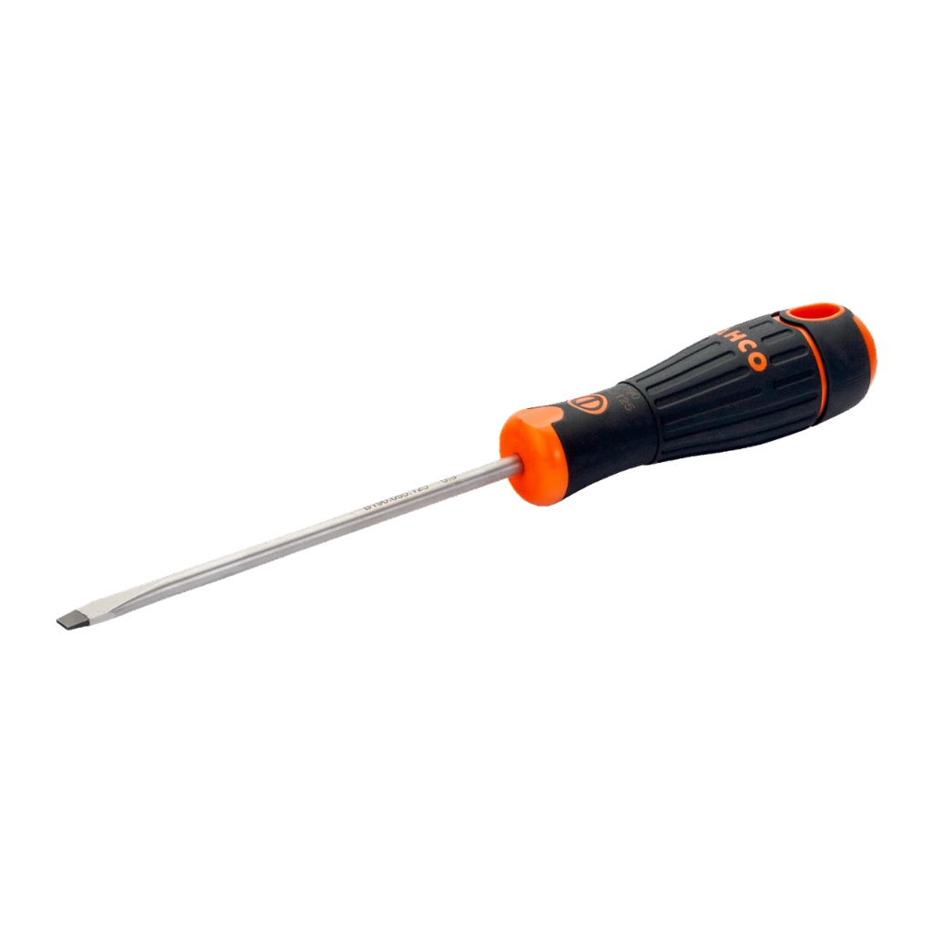 BAHCOFit Slotted Straight Screwdrivers with Rubber Grip 5.5-8mm B190