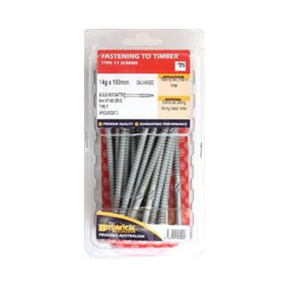 Bremick Screws Batten Galvanised 14g - (Various Sizes)