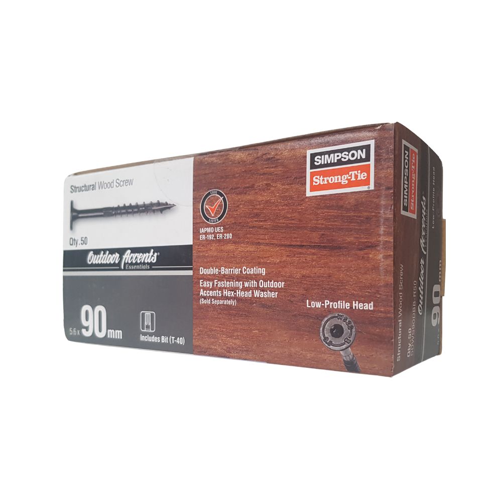 Simpson Washer Head Structual Wood Screw - 5.6mm x 90mm