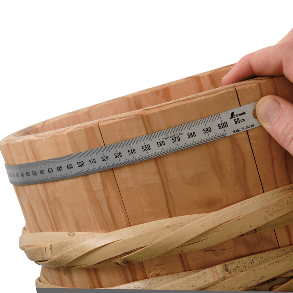 Shinwa Flexible Stainless Steel Ruler suits Curves 60cm
