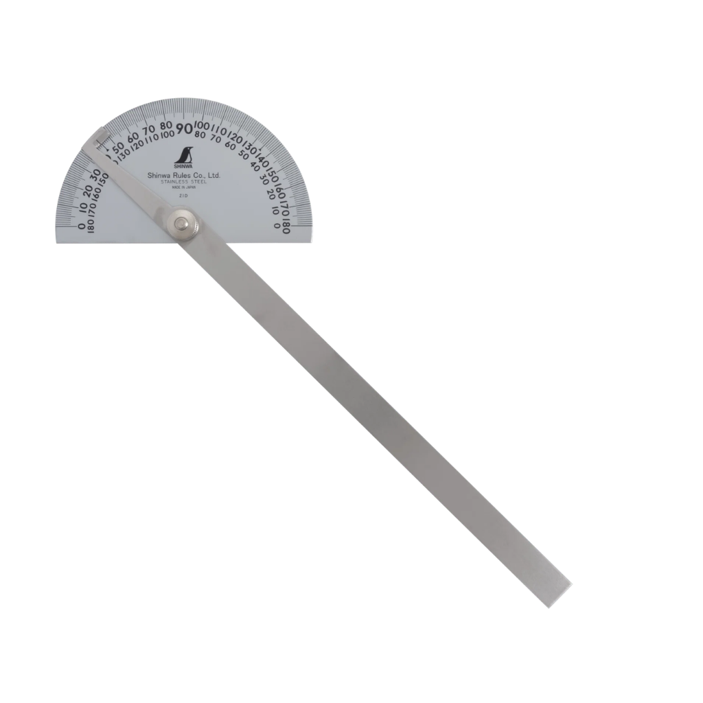 Shinwa No. 30 Protractor 120mm Stainless Steel
