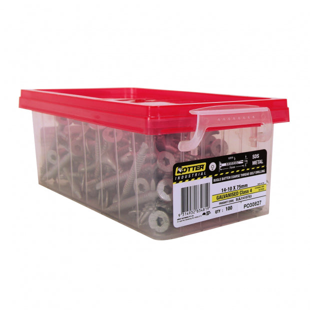 Otter Steel Galvanised Bugle Batten Screw - Class 4 - 14g x 75mm & 100mm