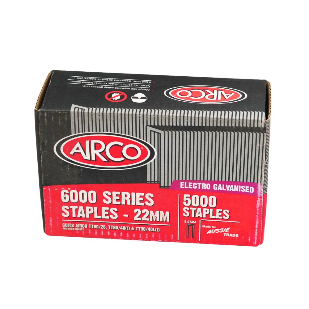 Airco 6000 Series Staples - Box of 5000