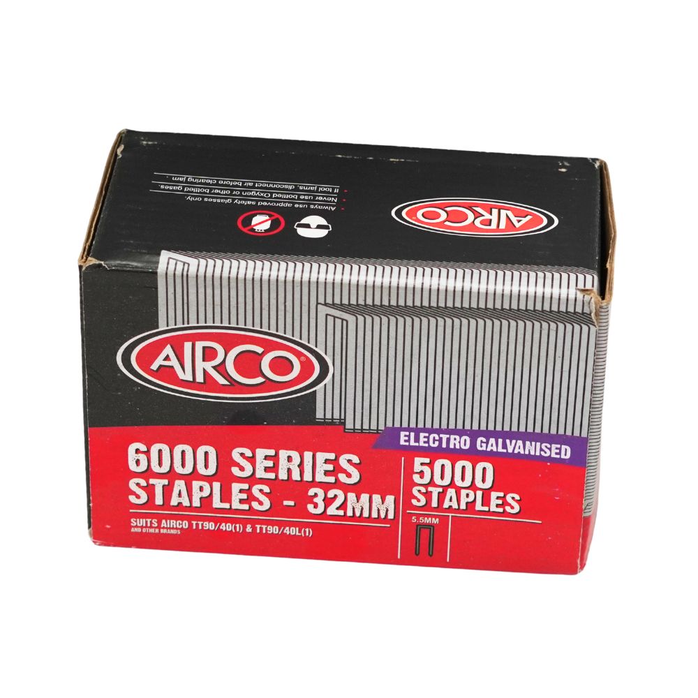 Airco 6000 Series Staples - Box of 5000 - Barwon Timber