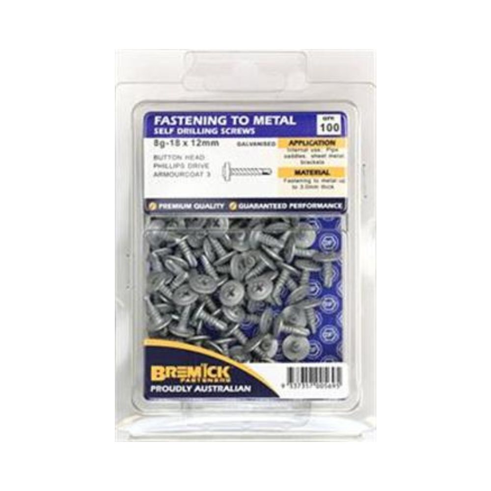 Bremick Screw Butt Metal C3 - 8G (Various Sizes)