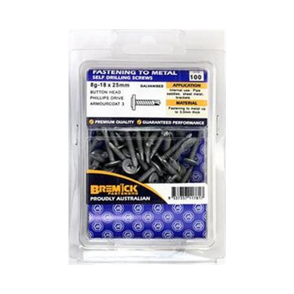 Bremick Screw Butt Metal C3 - 8G (Various Sizes)