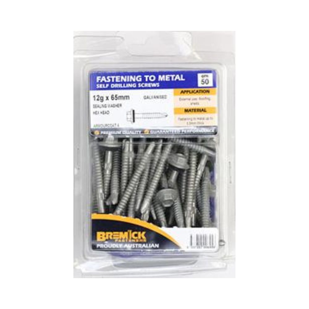 Bremick Screw Hex Metal B8+Seal - (Various Sizes)