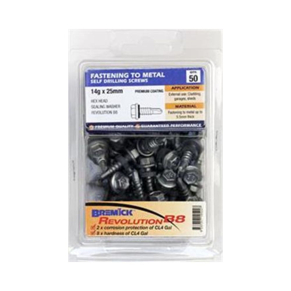 Bremick Screw Hex Metal B8+Seal - (Various Sizes)