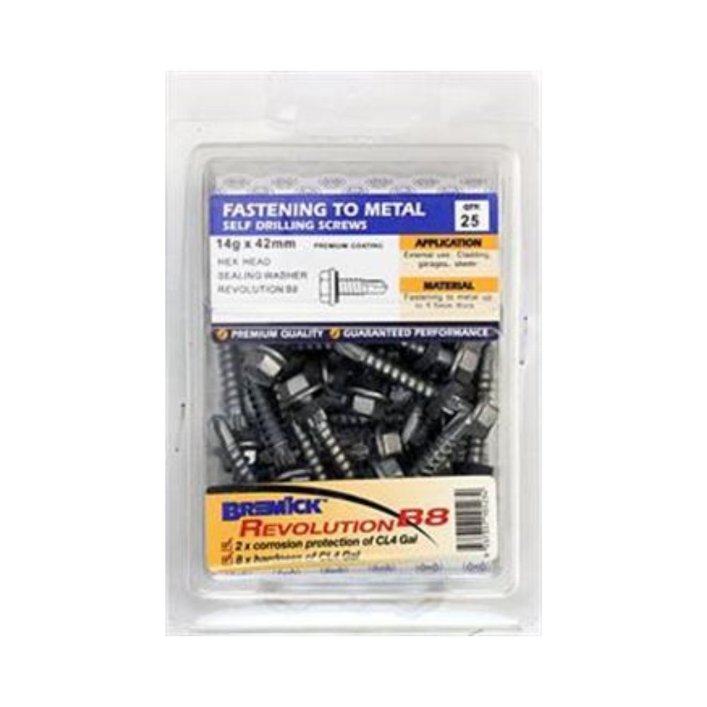 Bremick Screw Hex Metal B8+Seal - (Various Sizes)